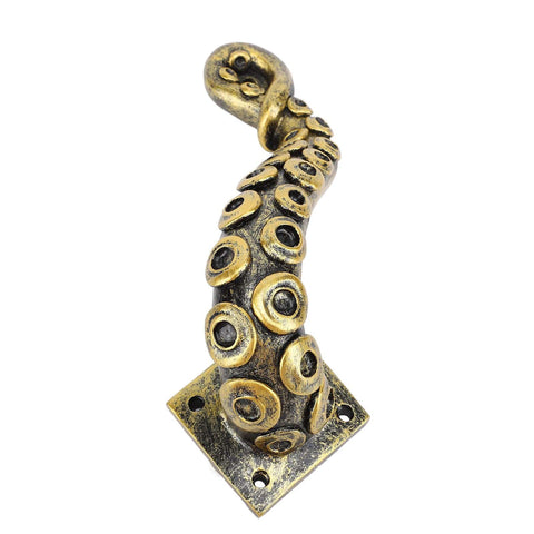Dope Octopus Door Handle Resin Heavy Duty Vintage Bronze Cupboard Furniture Pull With Steampunk Design For Vintage Decor Indoor Outdoor