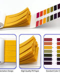 8 Pack pH Test Strips 640 Pieces Universal 1 To 14 pH Indicator Paper with color chart for soil, water, saliva, urine, and aquariums.