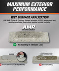 Gutter And Flashing Sealant In Clear 9 Oz Tube Extreme Temperature Flexible Hybrid Polymer Caulk demonstration on surfaces