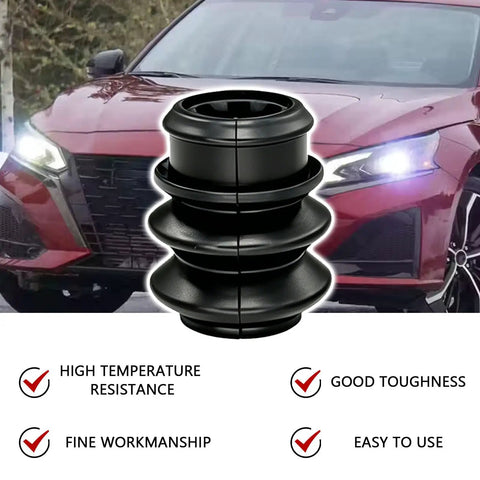 4Pcs Rubber Brake Caliper Pin Bushing Kit With Slide Pin Boots and Sealing Ring Replacement for Honda Chevrolet Acura Pontiac shown with car background