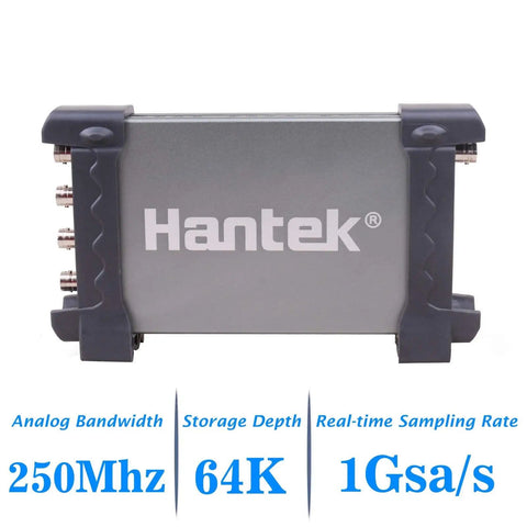 4-Channel Oscilloscope With AWG, 250 MHz Bandwidth, 1GSa Per Sec Sampling, USB Powered in compact bench-friendly case