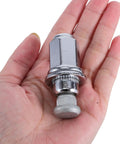 Check Out These Heavy Duty Wheel Lug Nut Kits For Cars And Trucks That Offer A Reliable Fit And Super Easy Installation. This Awesome Hub Fastening Repair Set Includes Two Sets Of High Quality Wheel Bolts Designed To Replace Old Or Broken Nuts Without. silver steel Toyota wheel lug bolt in hand