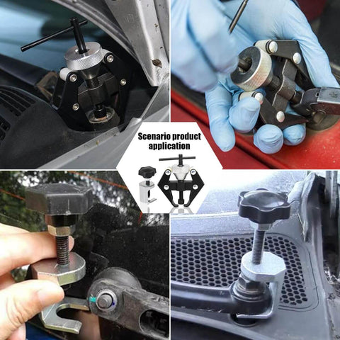 Windshield Wiper Arm Removal Tool Kit Beefed Up Heavy Duty Carbon Steel Construction Wiper Arm Puller And Battery Terminal Remover For Cars SUVs RVs Trucks Multi Function Durable Rust Resistant in use on various vehicles