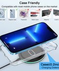 High Speed Wireless Charging Pad For Galaxy S Series And Pixel Phones 15W Fast Charge Case Friendly Qi Charger with phone case