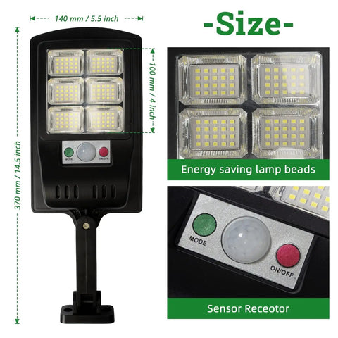 Outdoor Solar Lights 4 Pack 1000 Lumens Motion Sensor Security Flood Lights Waterproof IP65 Easy No Wires Setup Solar Powered