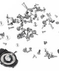 Straight Up Premium Watch Battery Clamp Screws Assortment Kit Hella Sturdy Stainless Steel Hardware No Hassle with various sizes of screws.
