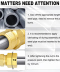 Installation guide for Brass Compression Tube Fitting 1/4 Inch OD By 1/8 Inch NPT Male Union Connector