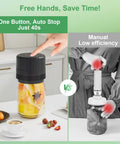 Comparison of Electric Vacuum Sealer For Mason Jars VP06 Plus No Fuss One Button Jar Sealing System and manual process