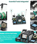 2 In 1 Digital Soldering Iron Kit With Precision Soldering Station Dual C210 And C245 Tips Auto Calibration Adaptive Display Pro