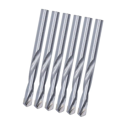 10 Pcs Twist Drill Bit Set With Straight Shank Tungsten Steel Engraving End Mill Bit Kit 8mm Diameter Tools Displayed in Row