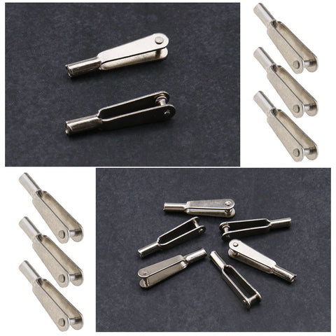 20 Piece Mini Snap Links M2 Thread Clip Self Locking Metal Clevis Clips For RC Planes And Electric Planes Wing Fixing Clips For DIY Props And Aerial Projects, metal close-up