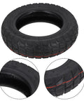 Tubeless 10x2 50 Offroad Tire for 10 Inch Electric Scooters and Skateboards replacement outer tire, close-up view of tread details.