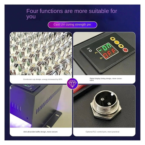 Beast Mode Led Uv Curing Lamp With A Bold Digital Screen For Crushing Cure Times On 3D Printer Resin and features like digital display.
