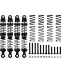 90mm Dual Rate Spring Oil Shocks for TRX4 SCX10 1 by 10 RC Crawler, CNC Aluminum Shock Bodies and Nylon Bottom Rod Ends