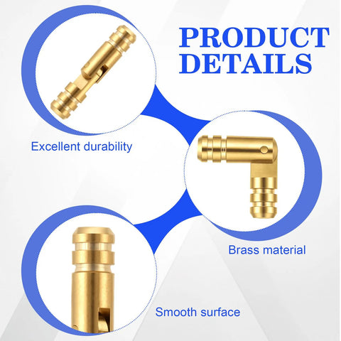10 Pcs Brass Hidden Barrel Hinges 0.15x0.79 Inch Mini Cylinder Hinges with product details on durability, material, surface