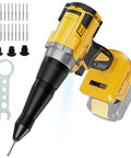 Heavy Duty Brushless Cordless Pop Rivet Gun Pumped With Killer Two Thousand One Hundred Pound Pulling Force For Quick Auto Repair Fixes And Weekend Diy Builds Arriving Fully Loaded And Ready To Crush with accessories
