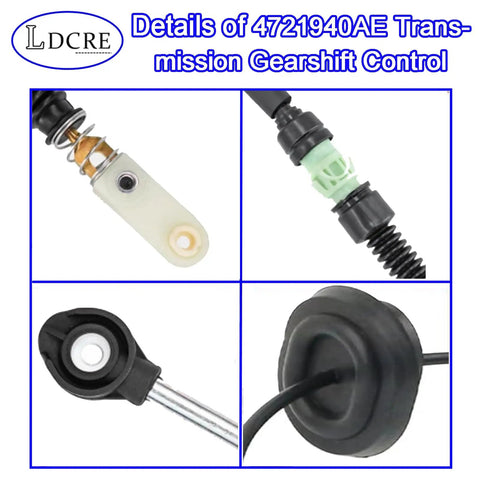 Heavy Duty Transmission Gearshift Control Cable Replaces OE 4721940AE for Dodge Journey 2011 2020 detailed parts view