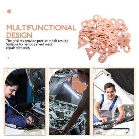 50 Pcs Dent Puller Rings For Auto Body Repairs Iron Material With Pro Grade Multifunctional Design