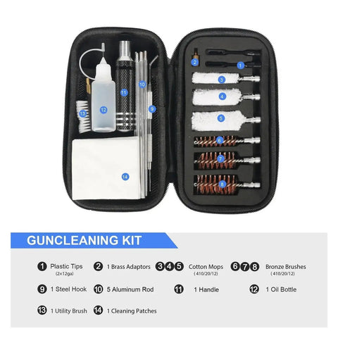 The Ultimate 19Pc Universal Gun Cleaning Kit With Tactical Brush And Sturdy Tools Perfect For Hasty Field Fixes And Daily Maintenance Surefire Way To Tame Your Firearm Gear Without The Bigger Hassle.