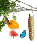 2 Pieces Outdoor Butterfly Banana Holder And Hammock Stand Hangable Butterfly Feeders For Garden Or Backyard