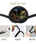 Low Voltage Landscape Lighting Wire 14 AWG 2 Conductor 100 Ft Black Waterproof Direct Burial Copper Cable For Outdoor Lighting UL Listed Type CL2 ETL Compliant Dustproof And Sun Resistant 150V Rating with cut, split, and strip demonstration.