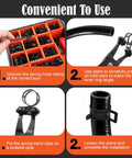 327 Piece Spring Hose Clamp Assortment Kit With Pliers And Tweezers For Fuel Line Vacuum Silicone Air Hoses 6 To 38mm Carbon Steel Heavy Duty Fixin, spring clamp install steps
