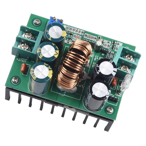 Heavy Duty DC DC Boost Converter Module 1200W Step Up Power Supply 10 To 60V Input To 80V Output 20A Adjustable Regulator, close-up view.
