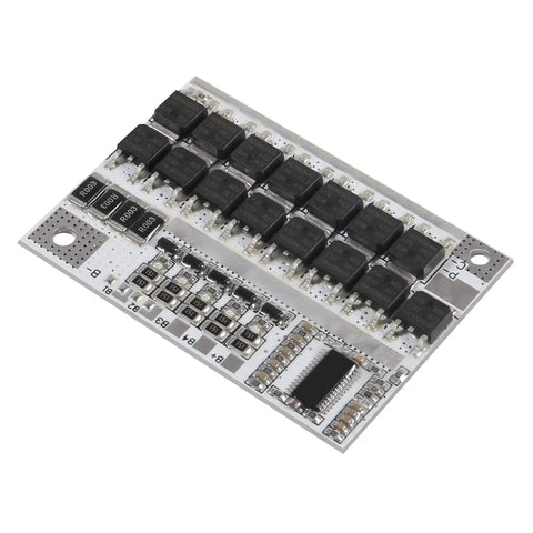 Straight Up Badass 5S 21V 100A BMS Lithium Battery Protection Board with smart balance charging module, featuring various components.