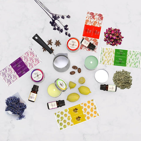 Beginner Friendly Candle Making Kit for Adults With Soy Wax 480g Wax Melter Fragrance Oils Dyes Wicks Tins Stickers and More layout