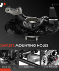 Front Left Steering Knuckle and Wheel Bearing Hub Assembly for Toyota Highlander 2008 to 2017 and Lexus RX350 RX450h 2010 to 2015 Direct Fit Driver Side Replacement