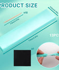 13 Piece Watch Repair And Cleaning Kit With 10 Willow Sticks And 2 Pieces Watchmaker Cleaning Clay shown with product dimensions