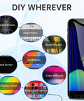 Visual issues solved by the IPhone 7 Plus Screen Replacement Kit With Home Button And Front Camera Five Point Five Inch Black LCD Digitizer Full Assembly Repair All In One Tool Set For A1661 A1784 A1785 Includes Earpiece Speaker Sensor.