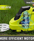 Cordless Grass Shear And 2 In 1 Hedge Trimmer For Easy Yard Care, Lightweight Handheld Tool with 1100 RPM motor on grass