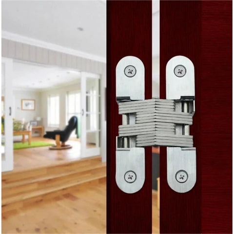 Heavy Duty Concealed Barrel Hinges With Soft Close Damping for smooth silent self close stainless steel hidden for wooden gate