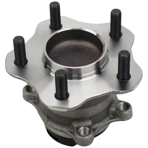 Front view of Pair Rear Wheel Hub And Bearing Assembly With ABS For Nissan Rogue 2008 To 2013 And Rogue Select 2014 To 2015 FWD