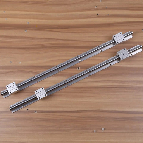 Built Tough Linear Bearing Rail Slide Shaft Kit With SBR12UU Bushings For Cnc And Diy Builds Offers Bulletproof Stability And Zero Wobble rust resistant steel rails.