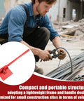 Worker using Steel Rod Bender For 8mm And 10mm Metal Rods Heavy Duty Metal Bending Tool For Construction