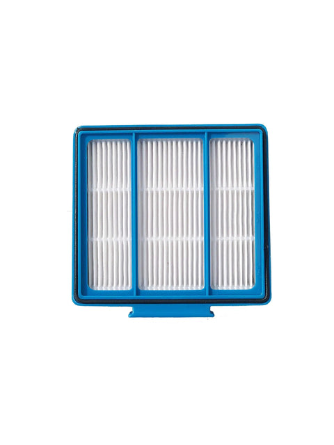 Single blue square HEPA filter from 5 Pack Replacement HEPA Filters For ION AI Series Robot Vacuums And EZ Models Compatible With RV And AV Series