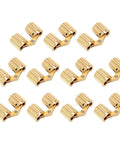 Ten Pack Brass Hidden Cabinet Hinges M8x18mm With Concealed Cylinders, 180 Degree Opening, Durable Jewelry Box And Small Furniture Hardware