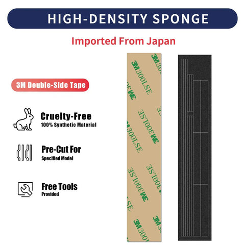Top-Notch Pre-Cut Light Seal Foam Kit Takes Care of Light Leakage for Minolta Hi-Matic 7 7S 7S II Film Camera showing high-density sponge and double-side tape.