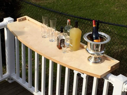 Railing Table Hardware Kit That Installs Easy And Attaches To Most Railings With Vertical Balusters Create Extra Patio Table Space For Entertaining Your Outdoor Hangouts Includes H Frames Elbows And Plates Table Not Included