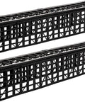 Kirb Perfect KP-543 Shower Curb Guard with two side panels in black fiberglass-filled ABS, adjustable for straight or angled showers.