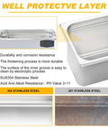 Interior view of stainless steel 6L Dual Frequency Ultrasonic Cleaner With Heater And Timer showing durability features.
