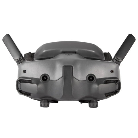 Avata 2 FPV Drone With Goggles 3 Fly More Bundle, Goggles 3 front view showing antennas and lens ports, 22 piece bundle