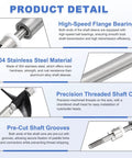 RC Boat Drive Shaft Kit With Propellers And Coupling Joint, 100mm Shaft, 304 Stainless Steel Details