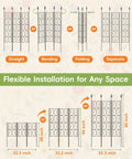 Flexible installation options of Heavy Duty Metal Garden Trellis For Outdoor Climbing Plants 60 Inch Tall 33 Inch Wide.