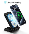 Must Have All In One Wireless Charging Stand For Fast Charging Phone Dock With 15W 10W And 7.5W Modes Compatible With Galaxy S24 Ultra