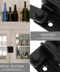 Hardcore Stainless Steel Flip Latch Heavy Duty Gate Bolt Safety Lock For Outdoor Yard And Fence Doors Rust Proof Two Pack close-up of latch details.