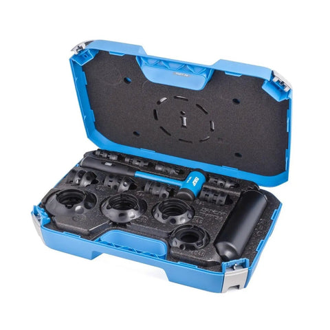 Bearings Installation Tool Kit With 36 Impact Rings And 3 Sleeves, Dead Blow Hammer, And Carry Case For Bore Diameters 10 To 55 Mm