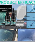 Windshield Chip And Crack Repair Kit For Cars With Nano Fluid For Quick Cures, Fix Chips And Star Shaped Cracks Fast At Home, Easy Peasy To Use For Clear Vision And Durable Glass Restoration